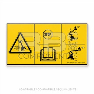 ADH. SNB 104011100015 ALARMA INCLINACION 200x100mm
