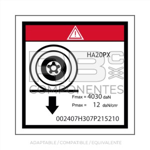 ADH COMPATIBLE CON LA REF HL  3078145210