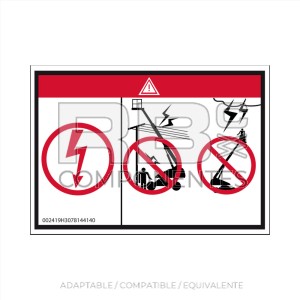 ADH. COMPATIBLE PELIGRO ELECTROCUCION HL-TELESCOP