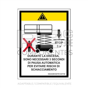 ADH. TIEMPO BAJADA - 3 SEGUNDOS. ITALIANO