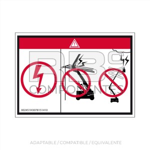 ADH. COMPATIBLE PELIGRO ELECTROCUCION HL-ARTICULAD