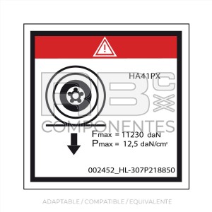 ADH. COMPATIBLE CON LA REF HL  307P218850