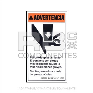 ADH. COMPATIBLE CON LA REF GE 28161 122B