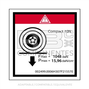 COMPATIBLE CARGA MAX SOBRE UNA RUEDA - 100X100MM