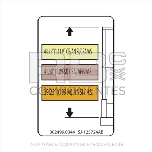 ADH. COMPATIBLE REF.  SJ 125724AB