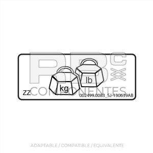 ADH. COMPATIBLE REF.  SJ 130639AB