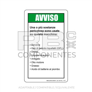 ADHESIVO COMPATIBLE REF  GE 28164 116C ITALIANO