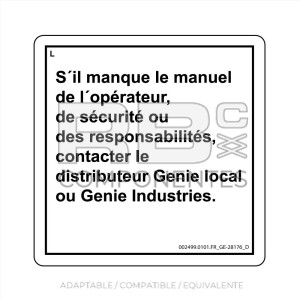 ADHESIVO COMPATIBLE REF GE 28176 FRANCES