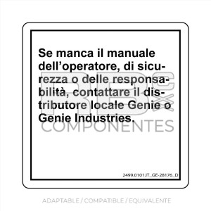 ADHESIVO COMPATIBLE REF GE 28176  ITALIANO