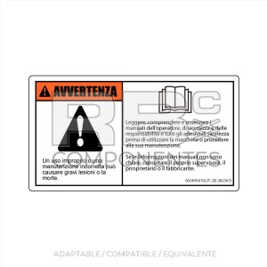 ADHESIVO COMPATIBLE REF GE 28236 ITALIANO