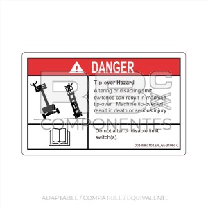 ADHESIVO COMPATIBLE REF GE 31060 INGLES