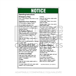 ADHESIVO COMPATIBLE REF GE-43090 G INGLES