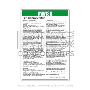 ADHESIVO COMPATIBLE REF GE-43090 G ITALIANO