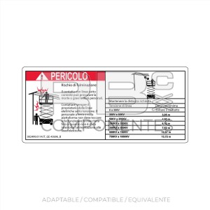 ADHESIVO COMPATIBLE REF GE-43696IT ITALIANO
