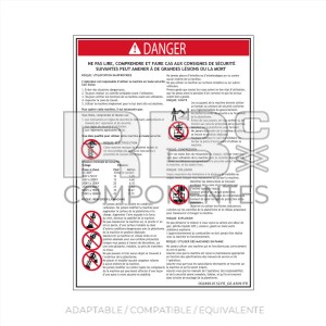 ADHESIVO COMPATIBLE REF GE 43091 FRANCES