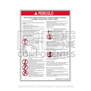 ADHESIVO COMPATIBLE REF GE 43091 ITALIANO