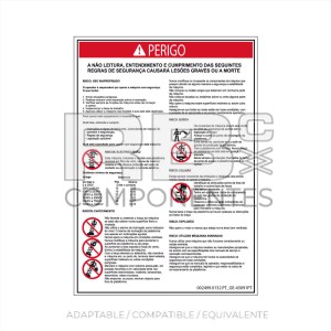 ADHESIVO COMPATIBLE REF GE 43091 PORTUGUES