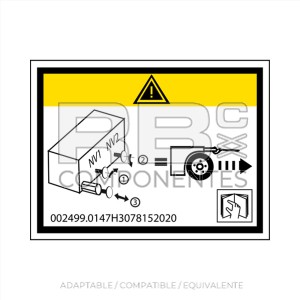 ADH PUERTA EN RUEDA LIBRE-DESFRENADO HLCOMP8,8W,10