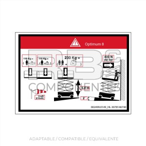 ADH. ALTURA SUELO+CARGA HL-OPT 8