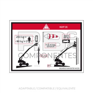 ADH. ALTURA DE PISO+CAPACIDAD DE CARGA H23T(X)