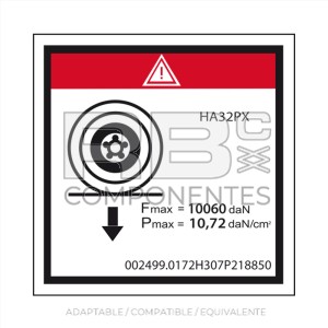 ADH. CARGA MAX SOBRE RUEDA  HL-32PX