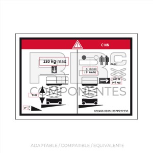 ADH.  ALTURA DE SUELO Y CARGA HL-COMP10N