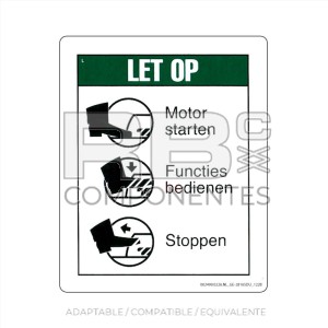 ADHESIVO COMPATIBLE REF GE-28165 C HOLANDES