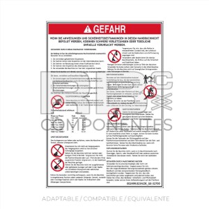 ADHESIVO COMPATIBLE REF GE 32700 ALEMAN