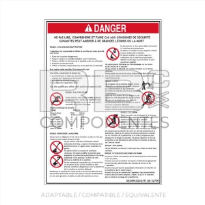 ADHESIVO COMPATIBLE REF GE 32700 FRANCES