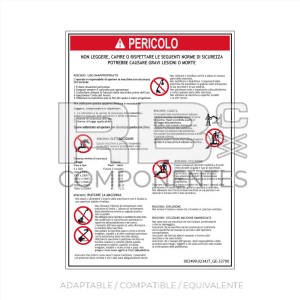 ADHESIVO COMPATIBLE REF GE 32700 ITALIANO