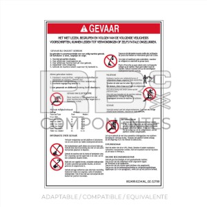 ADHESIVO COMPATIBLE REF GE 32700 HOLANDES