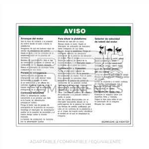 ADHESIVO COMPATIBLE REF GE-43647 C