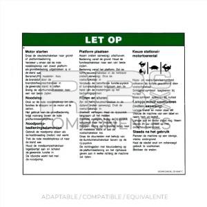 ADHESIVO COMPATIBLE REF GE-43647DU C HOLANDES