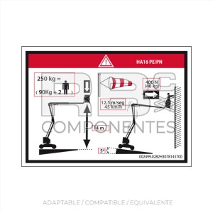 ADH. ALTURA PISO + CARGA HL16PE/PN