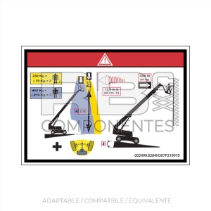 ADH. ALTURA PISO + CAPACIDAD CARGA HL-43TPX