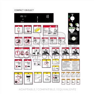 KIT ADH ADVERT+PELIGRO+FUNCION PARA HL-C10N