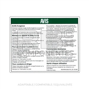 ADHESIVO COMPATIBLE REF GE 35540FR FRANCES