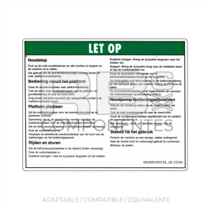 ADHESIVO COMPATIBLE REF GE 35540DU HOLANDES
