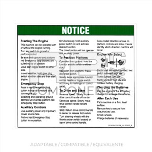 ADHESIVO COMPATIBLE GE-52597 A INGLES