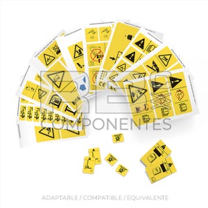 KIT DE ADHESIVOS DE SEGURIDAD PARA TIJERAS ELEC GE