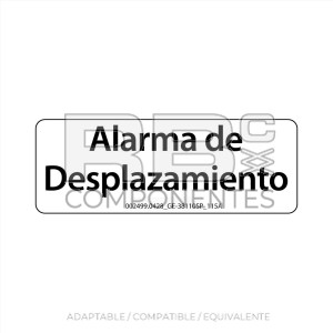 ADH. ALARMA DE DESPLAZAMIENTO 74x27mm