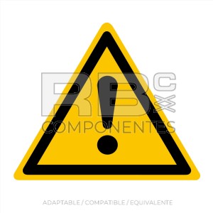 ADHAD09 - NORMA EN-ISO 7010 - ADH. ADVERTENCIARIESGO INDETERMINADO - 110x90mm