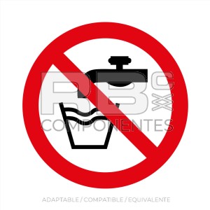 ADHPR17 – NORMA EN-ISO 7010 – ADH. PROH. AGUANO POTABLE – 90x90mm