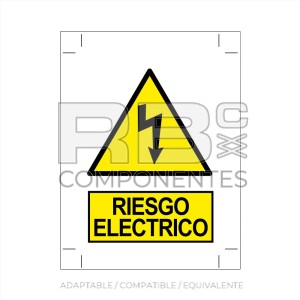 ADH.  RIESGO ELECTRICO" 200 X 140 MM"