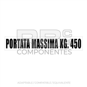 PORTATA MASSIMA KG.450