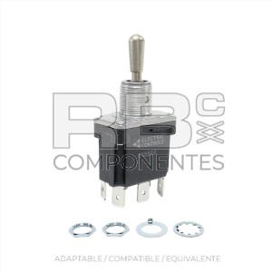 INTERRUPTOR 3 POS. FIJAS ( 6 F )  ESTANCO