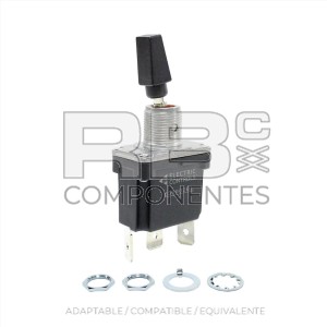 INTERRUPTOR 2 POS. FIJAS (3F) LEVA NEGRA ESTANCO