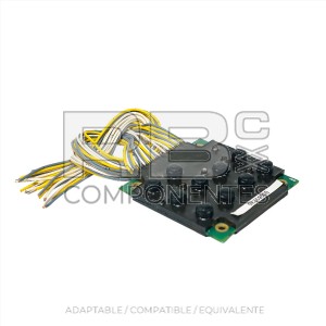 PLACA DE 10 PULSADORES Y 6 LED (RESINA)