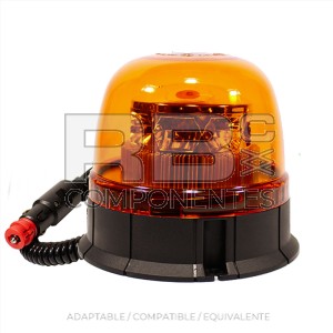 ROTATIVO MAGNETICO LED 12-24V