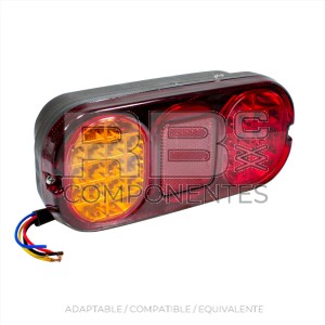 PILOTO TRASERO LED 12V -(SIRVE PARA IZQ Y DCH)